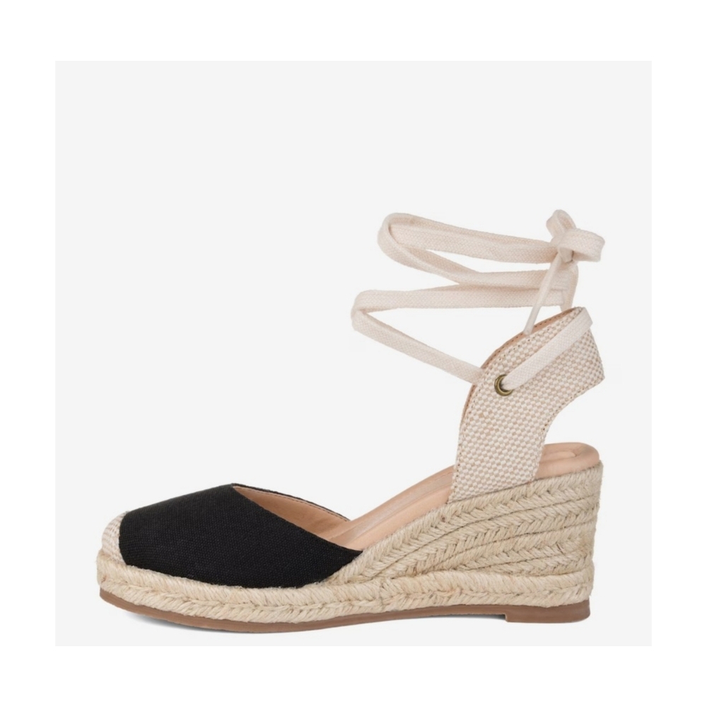 Journee Collection Monte Wedge Espadrille Sandals – True Comfort Foam – Size 8WD - Picture 2 of 5